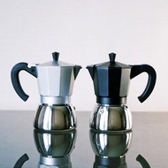 150 ml. เครื่องชงกาแฟ  กาต้มกาแฟ มอคค่าพอท ฐานสแตนเลส Stainless Moka Pot Espresso ใช้ได้กับเตาแก๊ส, เตาไฟฟ้า และเตาแม่เหล็กไฟฟ้า