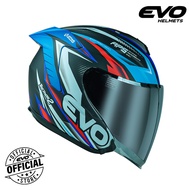 EVO RX-5 Tremor 2 Half Face Dual Visor Helmet With Free Clear Lens