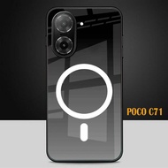 Glass Softcase For XIAOMI poco C71 - Casing hp poco C71 - K04 SCAZ