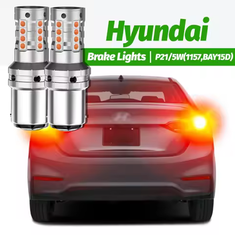 2x LED Brake Light P21/5W BAY15D Canbus For Hyundai Accent Creta Elantra i10 i20 i30 ix20 ix35 Santa
