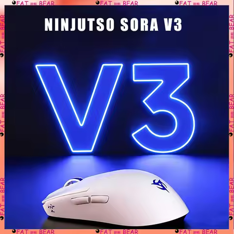 Ninjutso Sora V3 Wireless Mouse 8k AIMNINJA 2PRO 45K PAR2862 300mah E-Sports Gaming Mouse Lightweigh