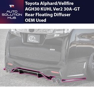 Alphard Vellfire AGH30 Kuhl Racing Ver2 30A-GT Rear Floating Diffuser OEM Used