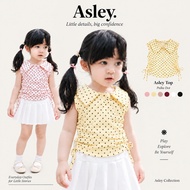 Asley Top Tanktop for Girls, Rib Stretch, Side Drawstring, Cute Girls' Top