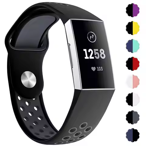 Quality Silicone Bands For Fitbit Charge 3 4 Watch Sports Bracelet Strap Loop For Fitbit Charge 4 3 