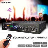 High POWER 5channel Sunbuck Audio Bluetooth Amplifier Karaoke 600W - AV-608BT BLACK - 263b