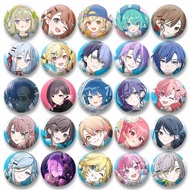 Project SEKAI Chibi Cosplay Badge Cartoon Figure Kiritani Haruka Kusanagi Nene Pin Round Brooch for 