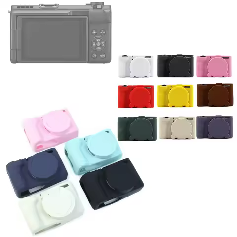 V1 Rubber Silicon Case Body Cover Protector Frame Skin for Canon PowerShot V1 Camera