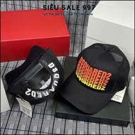 Dsquared2 Men's and Women's Fashion Button Mesh Cap, Dsquared2 Mesh Hat with Mesh MU89