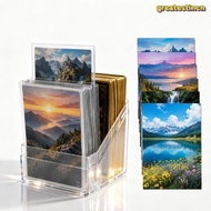 GREAT Card Storage Box, Acrylic Transparent Acrylic Card , Durable 100PCS Capacity  Display Secure S