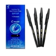Pulpen / Ballpoint Pilot BPT-P hitam / biru (1 lusin isi 12 pcs) - Hitam, Lusin