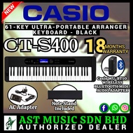 Casio CT-S400 61-key Ultra-Portable Arranger Keyboard - Black (CTS400 / CT S400)