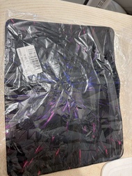 紫色黑色幾何圖案滑鼠墊 26x21cm
