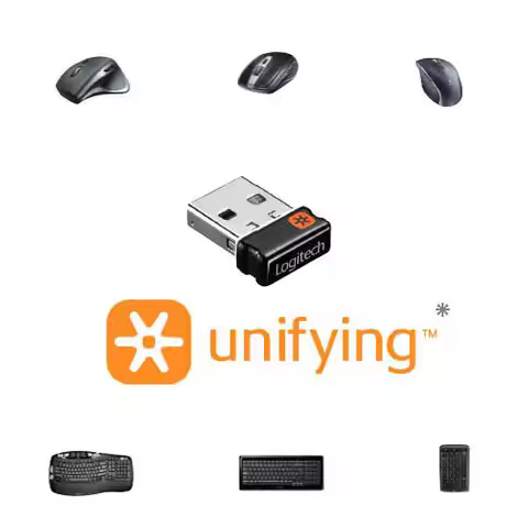 Wireless Log.itech Dongle Receiver Unifying USB Adapter for Mouse Keyboard Connect 6 Device MK330 MK