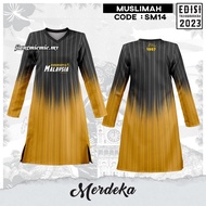 Jersey Muslimah Malaysia Alhamdulillah Design Terbaru MERDEKA 66 Sublimation Baju Muslimah Couple Murah Tshirt Women/men Jersey Baju Muslimah Plus Size Baju Muslimah Microfiber