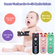 COD Baby Remote Teether Baby Teether Toys Baby Newborn Bites TV Remote Control Shape Sensory Toys Ne