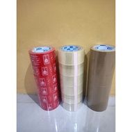 Clear brown duct tape / fragile 90 yards 2 inches, 90 yards thick, full