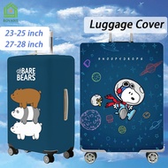 {SG} 23-28 Inch Luggage Cover Elastic Travel Suitcase Protective Cover Thickened Dust Cover Anti Scr