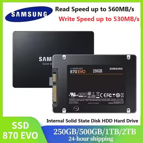 SAMSUNG SSD 870 EVO Internal Solid State Disk HDD Hard Drive SATA3 2.5 inch Laptop Desktop 1TB 2TB 2