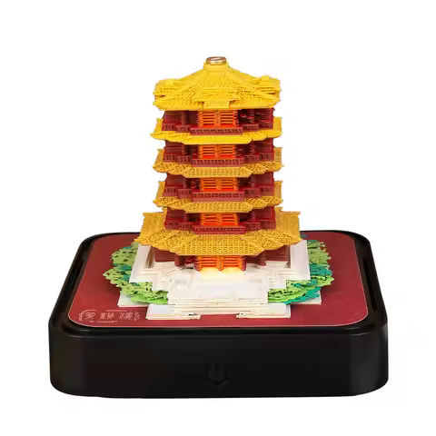 Yellow Crane Tower 2026 Calendar 3D Memo Pad Omoshiroi Block Office Desk Calendar 242Sheets 3D Notep
