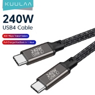 KUULAA 0.5m/1m/2m/3m 65W/60W/100W 240W PD Cable USB Type C to USB Type C Cable QC 4.0 Quick Charge U