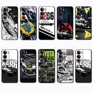 for 3c Vivo S16 S17 S19 Pro V2025 v40 Lite Y200 Y300 NS62 toyota ae86 Fashionable soft black phone c