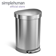 simplehuman 60L Semi-Round Step Trash Bin