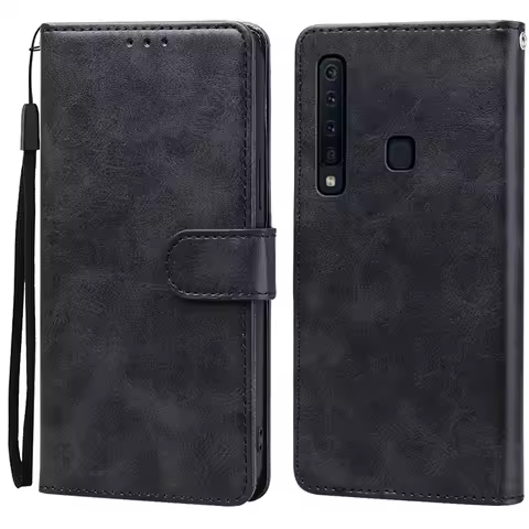 Leather Case For Samsung Galaxy A9 2018 Case Flip Wallet Cover Galaxy A 9 2018 Phone Cases For Samsu