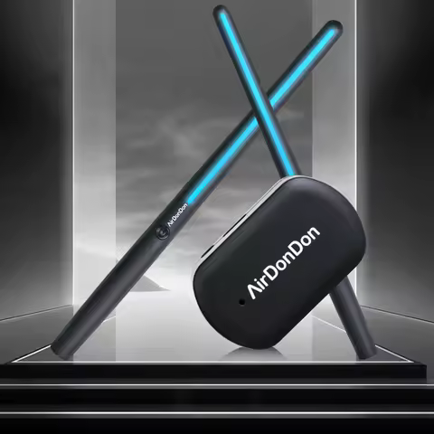 Portable Air Drum Set Air Drum Adapter Bluetooth-Compatible Electronic Drum Set Realistic Effect for