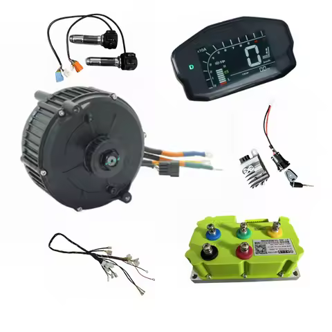 QS165 5000W Mid-drive Hall Motor With Fardriver Controller ND72680 With Complete Wiring Harness For 