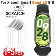 Hydrogel Film For Xiaomi Smart Band 10 9 8 Smartwatch Screen Protector Mi Band10 Protective Film Not