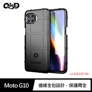 QinD Moto G10 戰術護盾保護套(黑色)