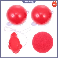 🎃 4Pcs Red Sponge Clown Noses for Masquerade Cosplay Party Costume Props