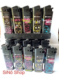 Combo/hộp 50 cái Bật Lửa hộp quẹt dán Decal REN biểu tượng trái tym quà tặng kèm khi mua từ 1 comb