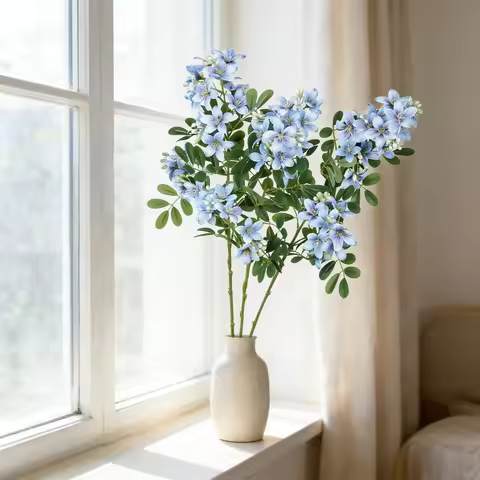 31In Daphne Odora Artificial Flowers Home Decor Wedding Decoration Faux Flower Arrangement Pear Blos