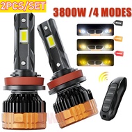 2PCS/SET H7 LED Car Headlight Bulb Canbus No Error H1 Led H11 9005 9006 9012 HB3 HB4 9012 Car Headli