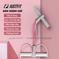 Justfit 6-tube abdominal exercise band - elastic resistance band with 4 rubber tubes for home exerci