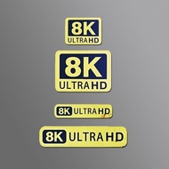 New Product#4K8K高清视频HDR标志logo亮金贴纸 Video TV Drive Mobile Phone Camera Decoration Sticker 12Y OD8Q