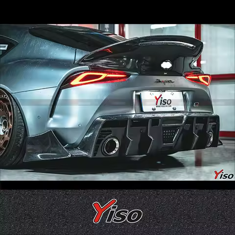 Suitable for SUPRA A90 Modified Carbon fiber YISO Rear Lip Cornerite Rear spoiler SUPRA A90 Aerodyna