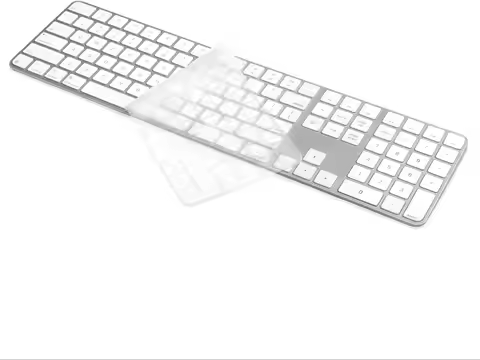 TPU Silicone Keyboard Protector Skin Cover For 2024 Magic Keyboard with Touch ID and Numeric Keypad 