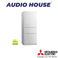 MITSUBISHI MR-CGX56EX-GWH-P  450L 3 DOOR FRIDGE  GLASS WHITE  3 TICKS  W699xH1798xD709MM  1 YEAR WAR