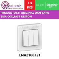 SCHNEIDER LEONA 3 GANG 1 WAY TRIPLE SWITCH