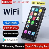 MP3 player Ruizu H8 16Gb Bản Mới 2023 Tích Hợp Sẵn CHPlay Kết Nối WIFI Android 5.1 Bluetooth 5.0 Xem