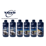 TOYO ENGINE OIL 4T OIL FULLY SEMI SYNTHETIC MOTOCYCLE 5W-40 10W-40 15W-50 20W-50 WITH ESTER -1 LITER