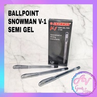 1pcs ballpoint snowman V1 / pulpen snowman / bolpen / ballpoint snowman asli