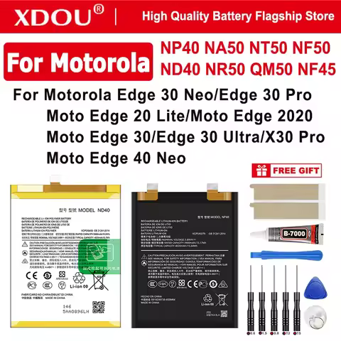NP40 NA50 NT50 NF50 ND40 NR50 QM50 NF45 Battery For Motorola Edge 30 40 Neo /Edge 30 Pro 30 Ultra X3