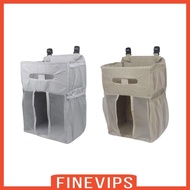 [Finevips] Bedside Diaper Organizer Bag Diaper Hanging Storage Bag for Crib Bedroom