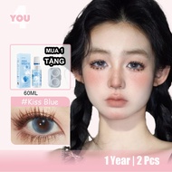 4YOU Contact Lens （0-8）Blue Color 1 Year 14.5mm 1 Pair