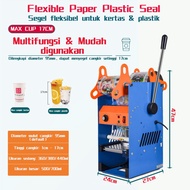 Mesin Cup Sealer Machine Press Otomatis Alat Penutup Minuman Gelas Plastik Penyegelan Cepat Praktis