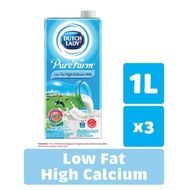 Dutch Lady Purefarm Uht Milk - Low Fat (1L x 3)