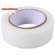 Self-adhesive white fiberglass mesh tape for cracks holes